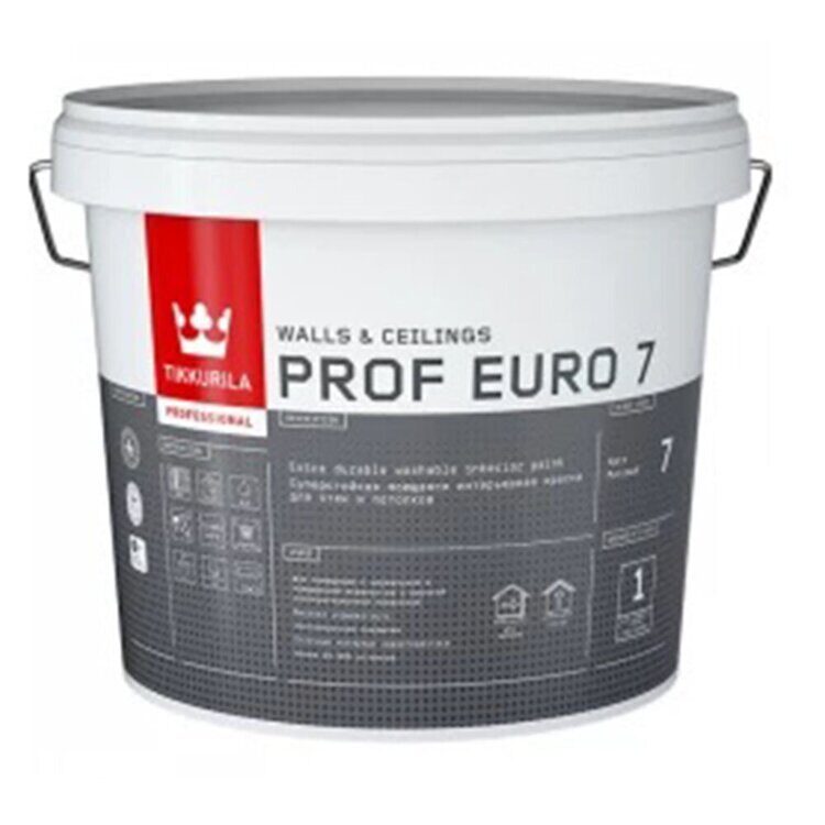 Tikkurila Prof Euro 7 (9л) Краска интерьерная суперстойкая